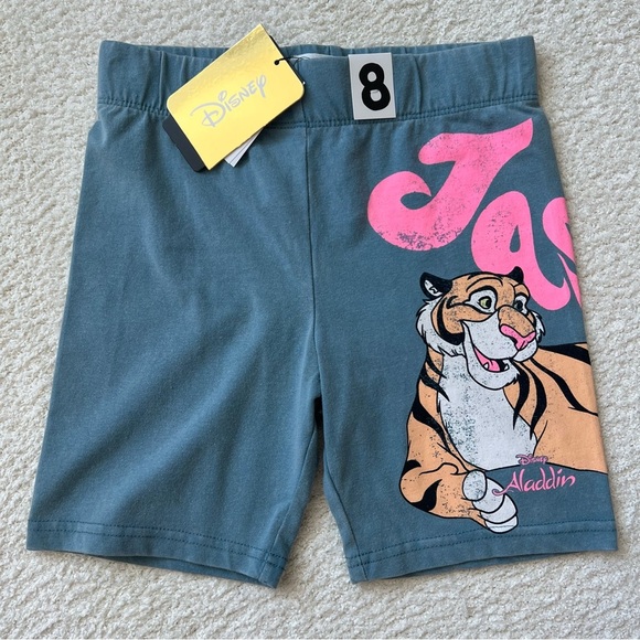 Disney Aladdin Rajah Tiger Girls Biker Short - Size 8 - Picture 1 of 6